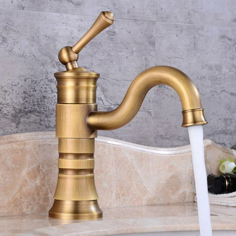 Classic Vessel Sink Bathroom Tap Swivel Spout Single Handle Vessel Sink Tap -Bathlova