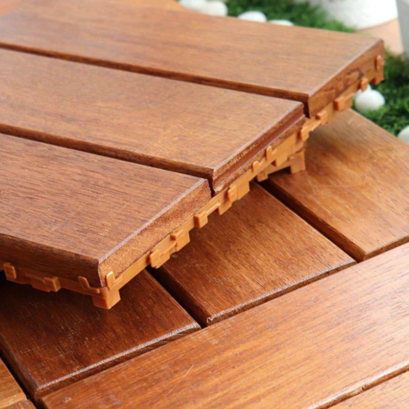 Classic Wood Deck Tiles Interlocking Composite Patio Flooring Tiles -Bathlova