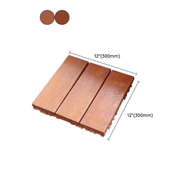 Classic Wood Deck Tiles Interlocking Composite Patio Flooring Tiles -Bathlova