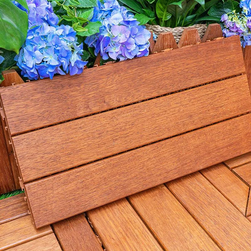 Classic Wood Deck Tiles Interlocking Composite Patio Flooring Tiles -Bathlova