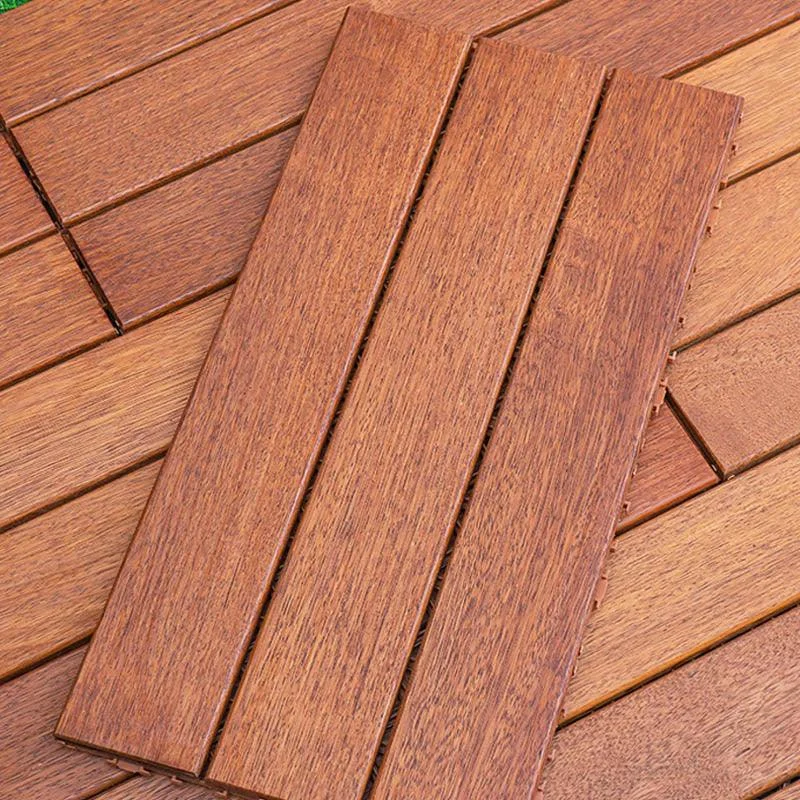 Classic Wood Deck Tiles Interlocking Composite Patio Flooring Tiles -Bathlova