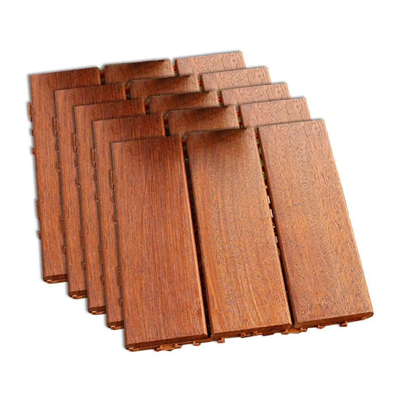 Classic Wood Deck Tiles Interlocking Composite Patio Flooring Tiles -Bathlova