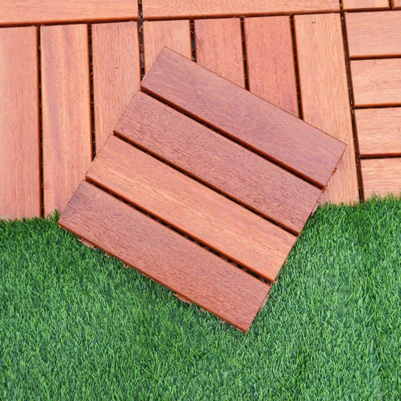 Classical Decking Tiles Natural Wood Waterproof Smooth Outdoor Flooring -Bathlova