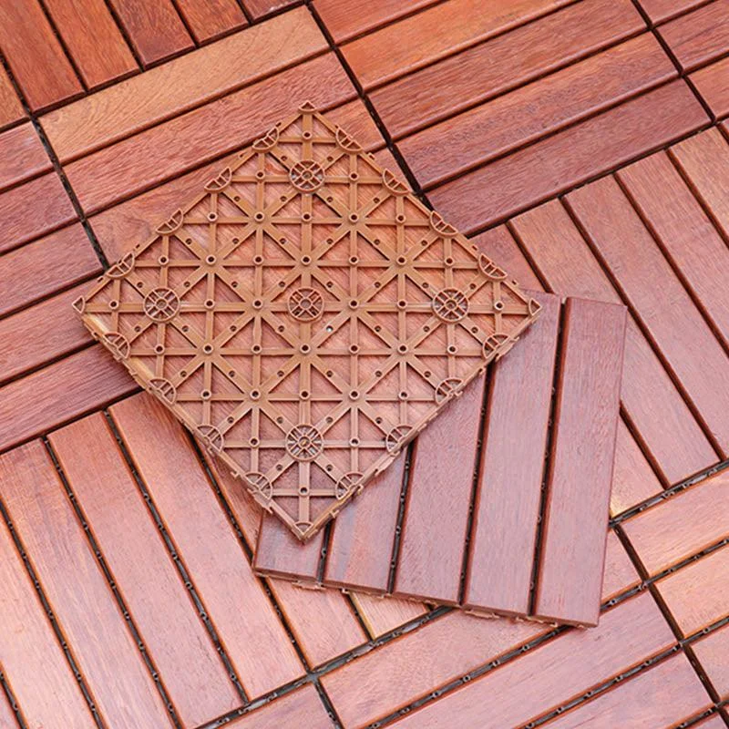 Classical Decking Tiles Natural Wood Waterproof Smooth Outdoor Flooring -Bathlova