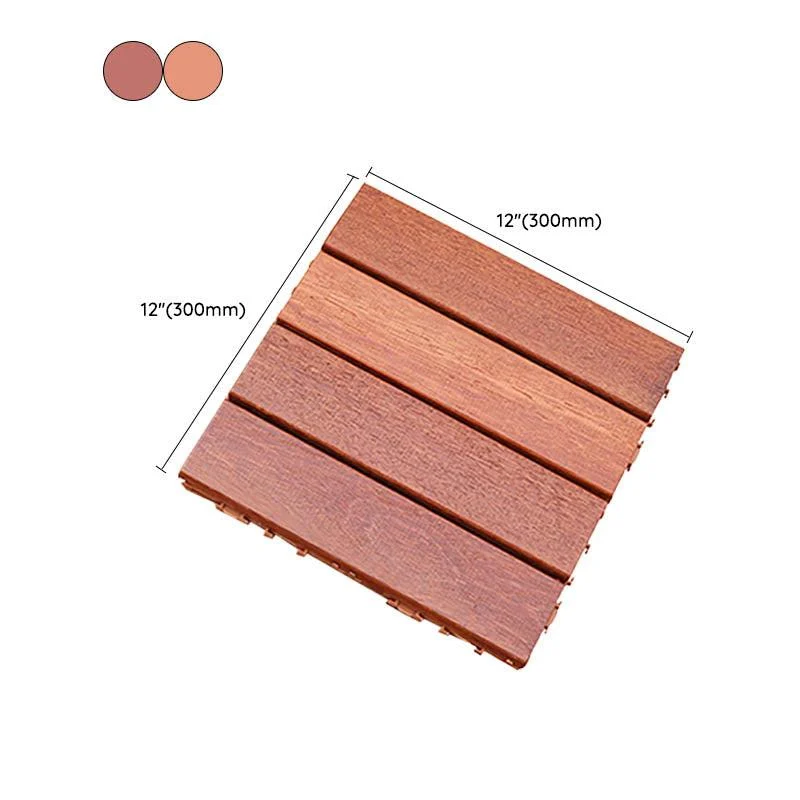 Classical Decking Tiles Natural Wood Waterproof Smooth Outdoor Flooring -Bathlova