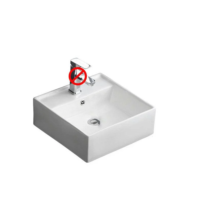 Classical White Bathroom Sink Porcelain Trough Bathroom Sink -Bathlova