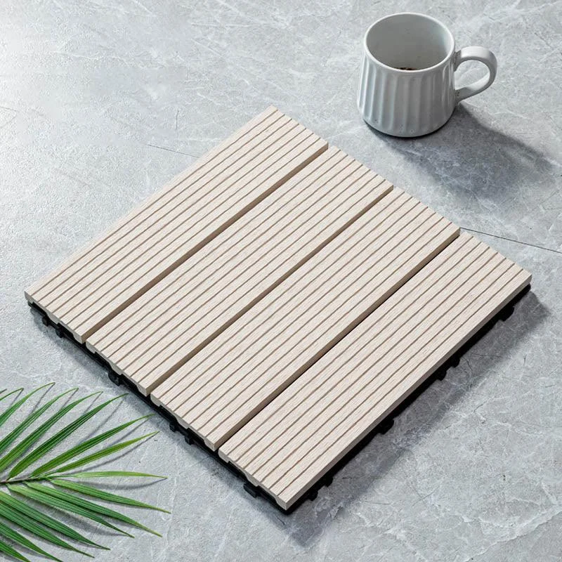 Classical Wooden Flooring Tiles Interlocking Garden Patio Flooring Tiles -Bathlova