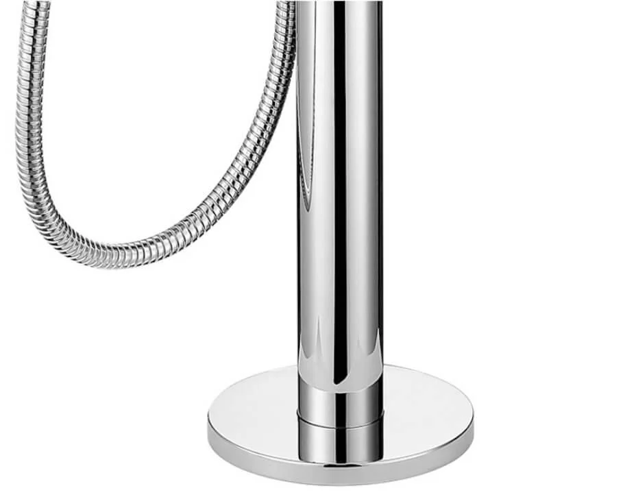 Coaxial Freestanding Bathtub Tap with Handshower -Bathlova