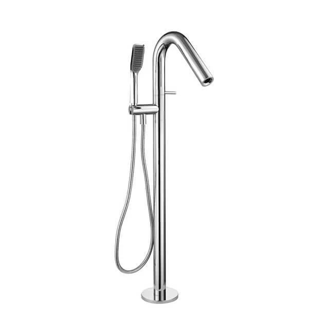 Coaxial Freestanding Bathtub Tap with Handshower -Bathlova