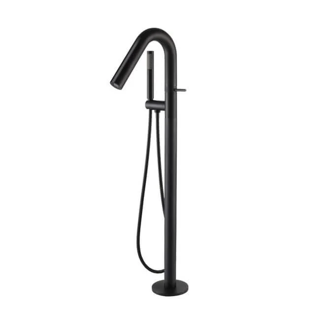 Coaxial Freestanding Bathtub Tap with Handshower -Bathlova