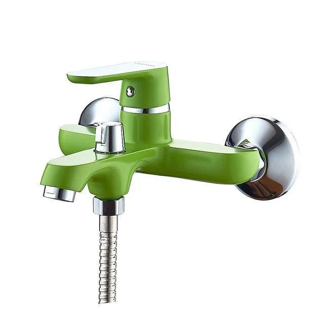 Colorful Bathtub Tap Shower Set Lacquered Bathroom Tap Waterfall -Bathlova