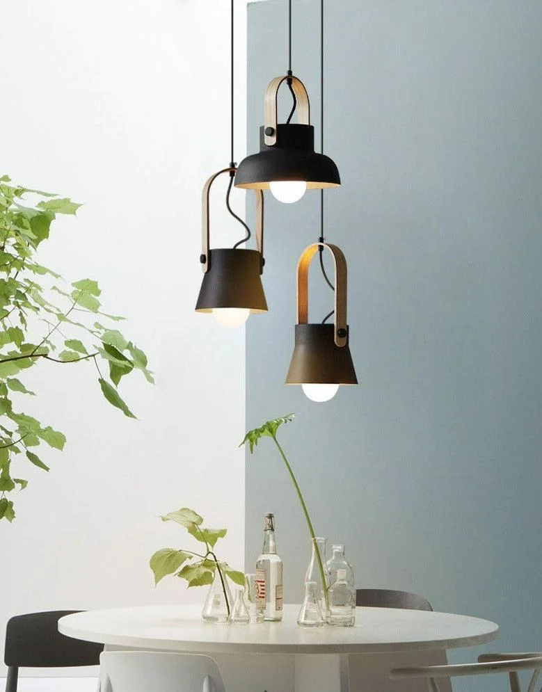 Colorful Modern Nordic Wood Pendant Lights -Bathlova