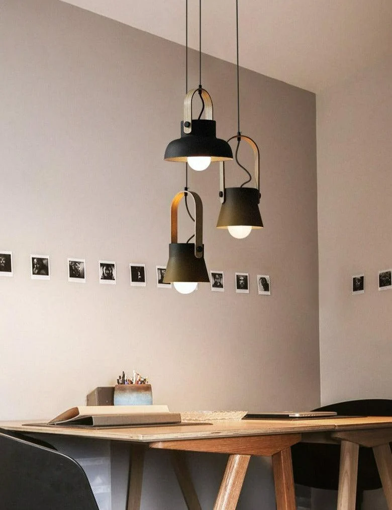 Colorful Modern Nordic Wood Pendant Lights -Bathlova