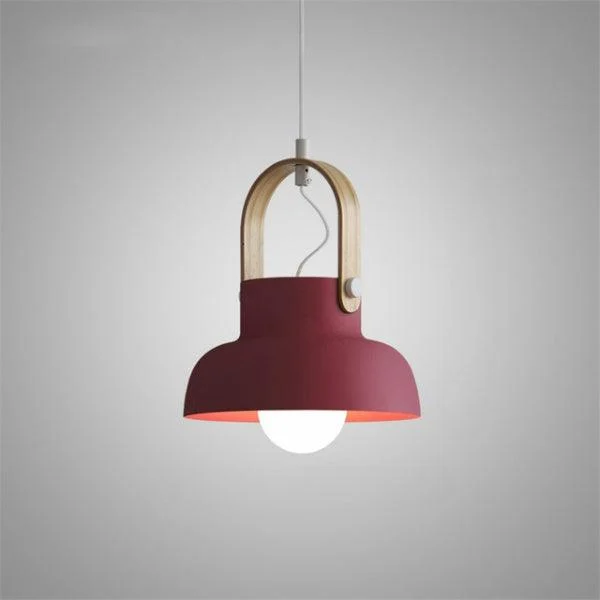 Colorful Modern Nordic Wood Pendant Lights -Bathlova