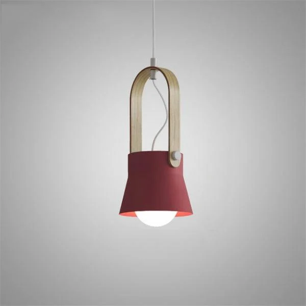 Colorful Modern Nordic Wood Pendant Lights -Bathlova