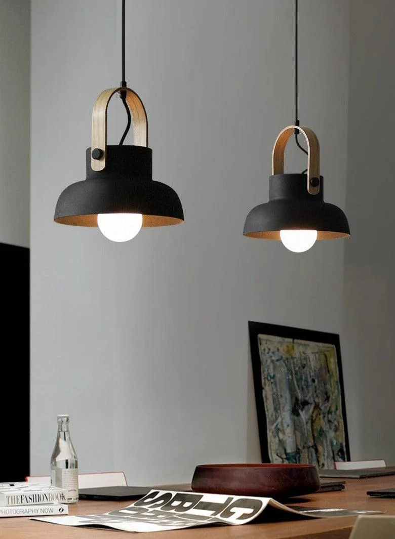 Colorful Modern Nordic Wood Pendant Lights -Bathlova