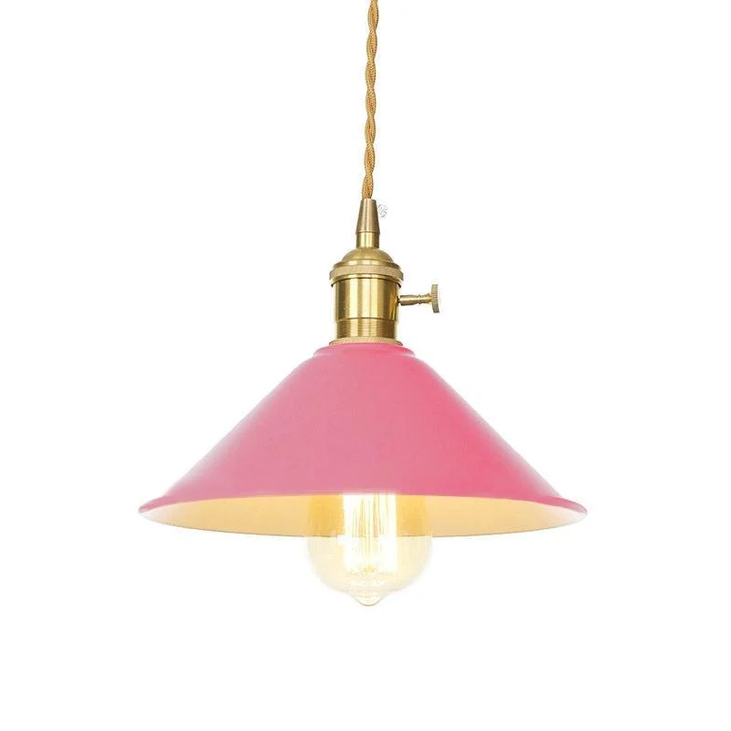 Colorful Retro Plated Pendant Lights -Bathlova