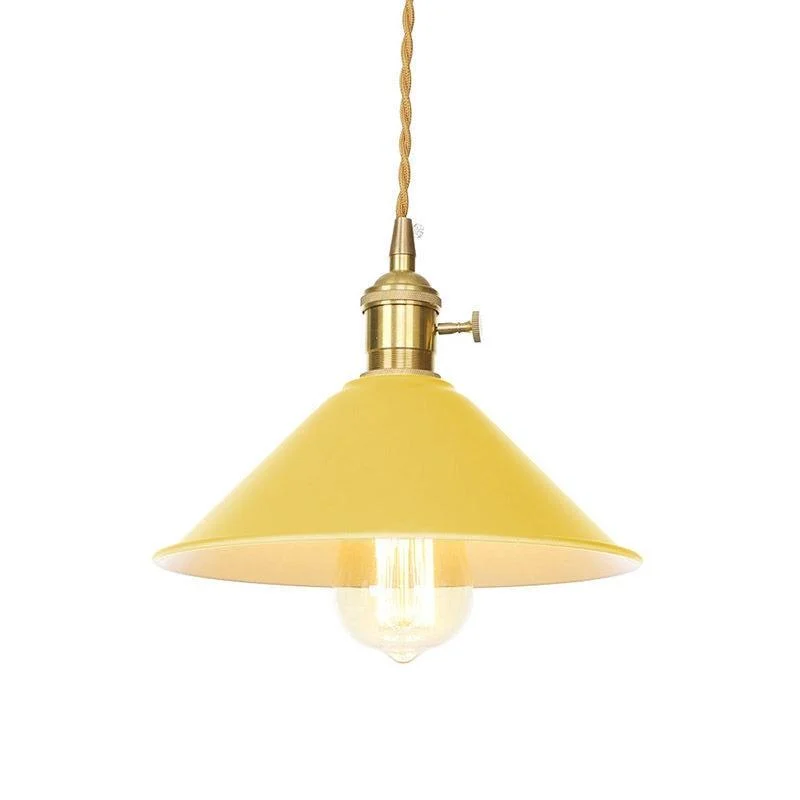 Colorful Retro Plated Pendant Lights -Bathlova