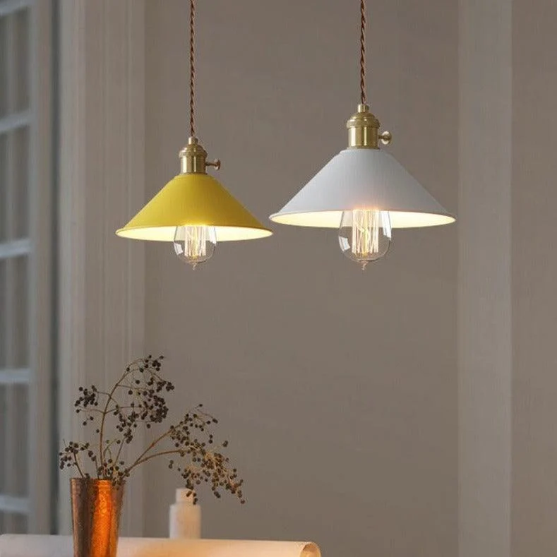 Colorful Retro Plated Pendant Lights -Bathlova