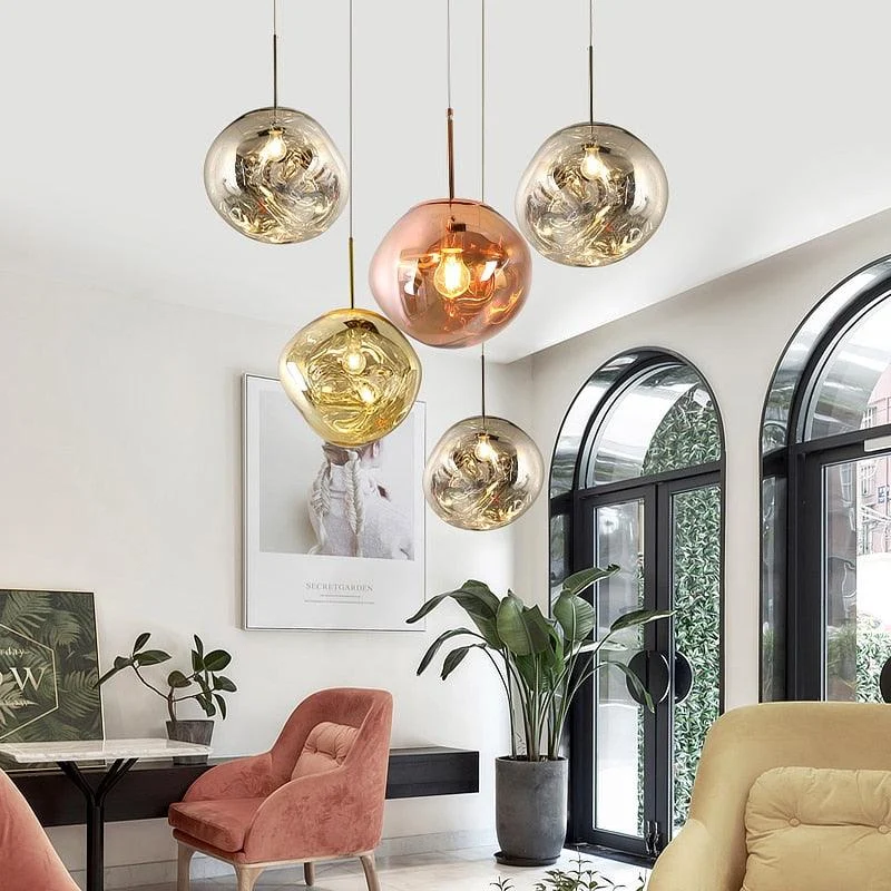 Colorful Warped Pendant Lights -Bathlova