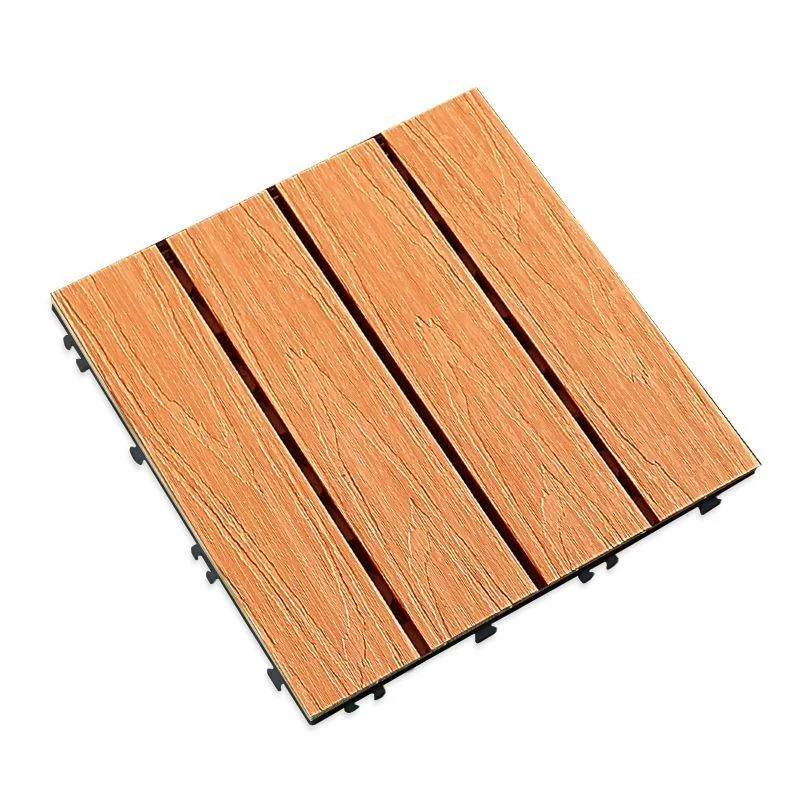 Composite Deck Tile Solid Color Water Resistant Patio Flooring Tile -Bathlova