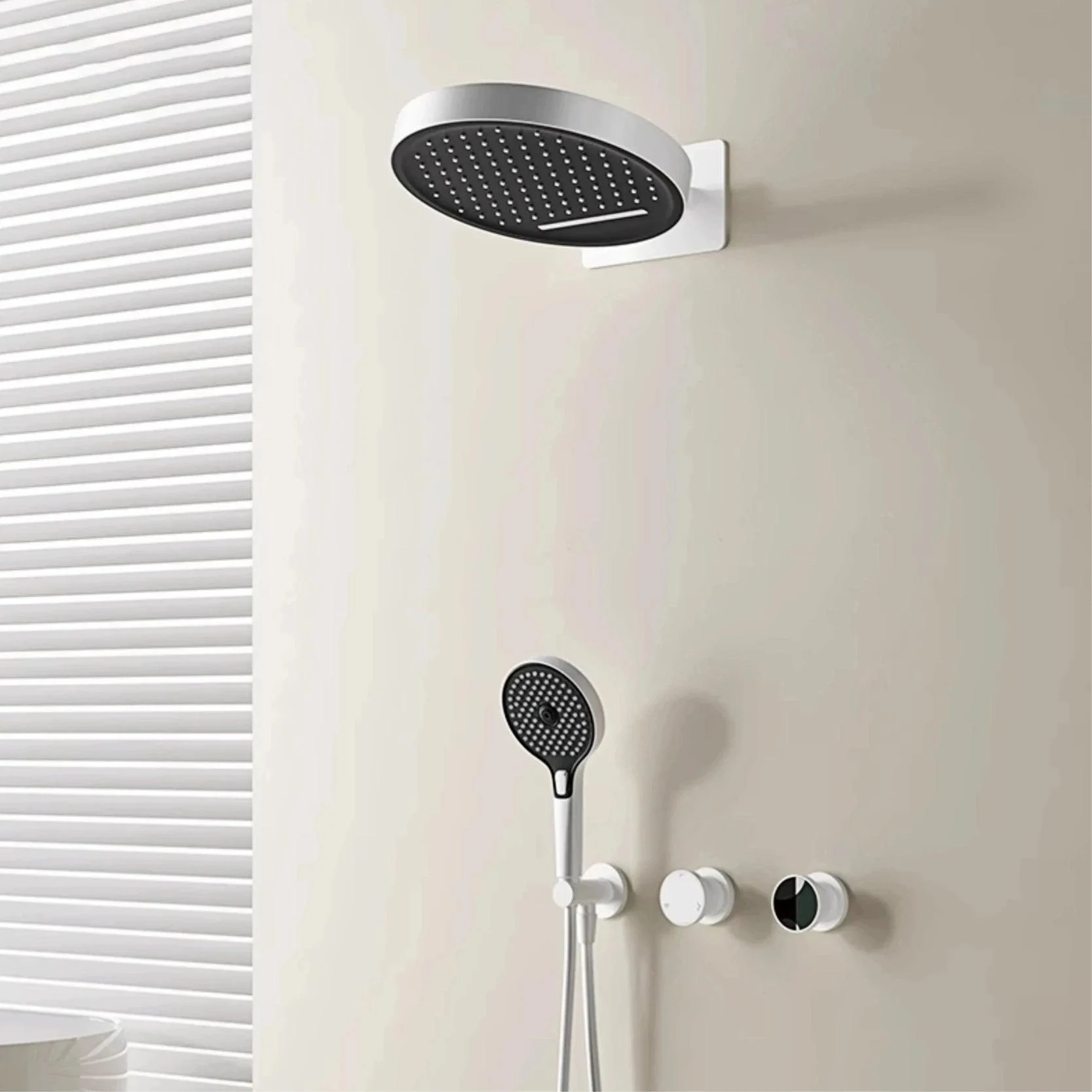 Concealed Shower System With Wall Mounted 3-function Bathroom Tap -Bathlova