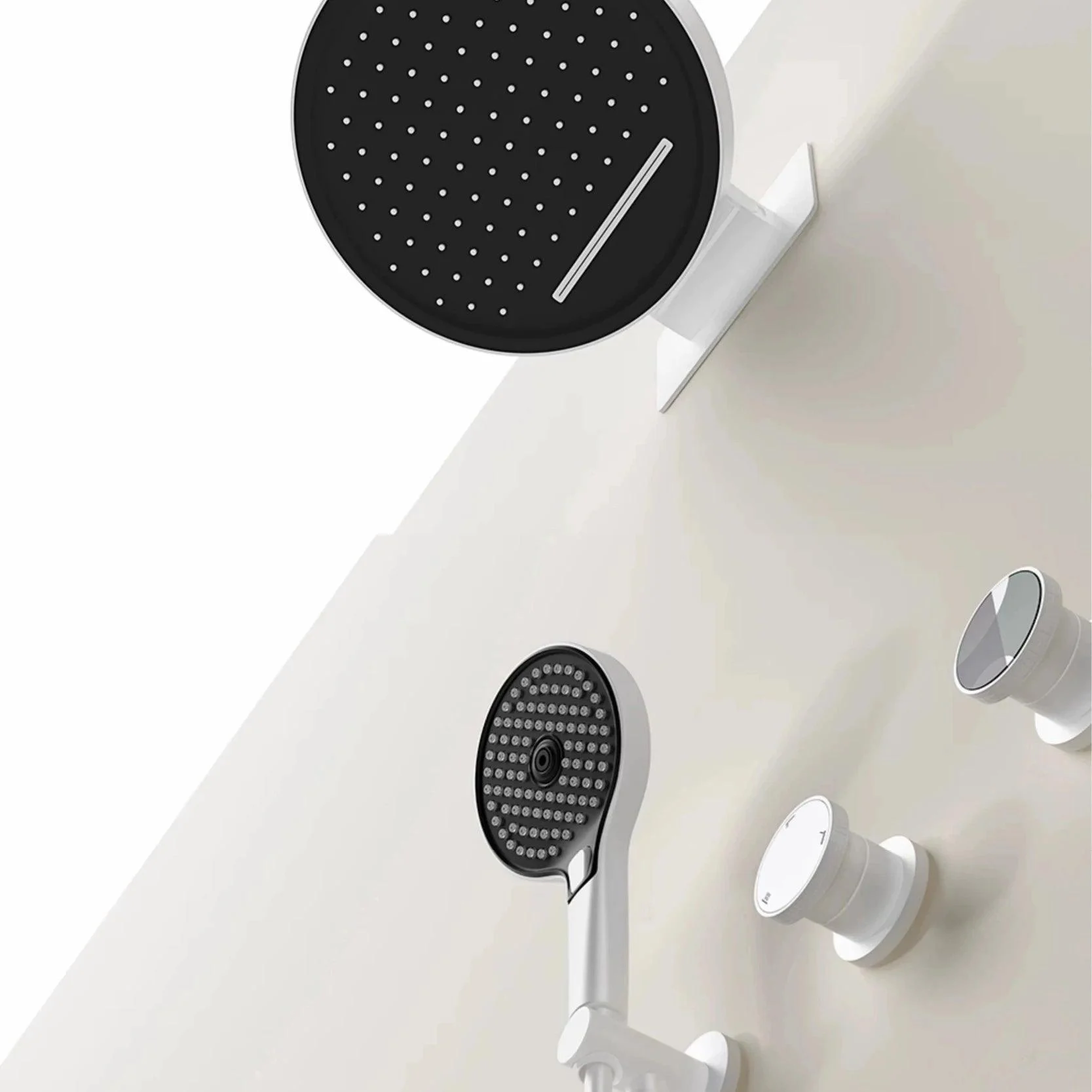 Concealed Shower System With Wall Mounted 3-function Bathroom Tap -Bathlova