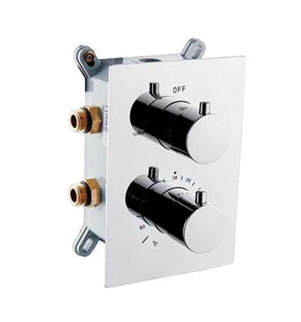 Concealed Thermostatic Shower Tap Mixing Valve Wall Mount Valve -Bathlova