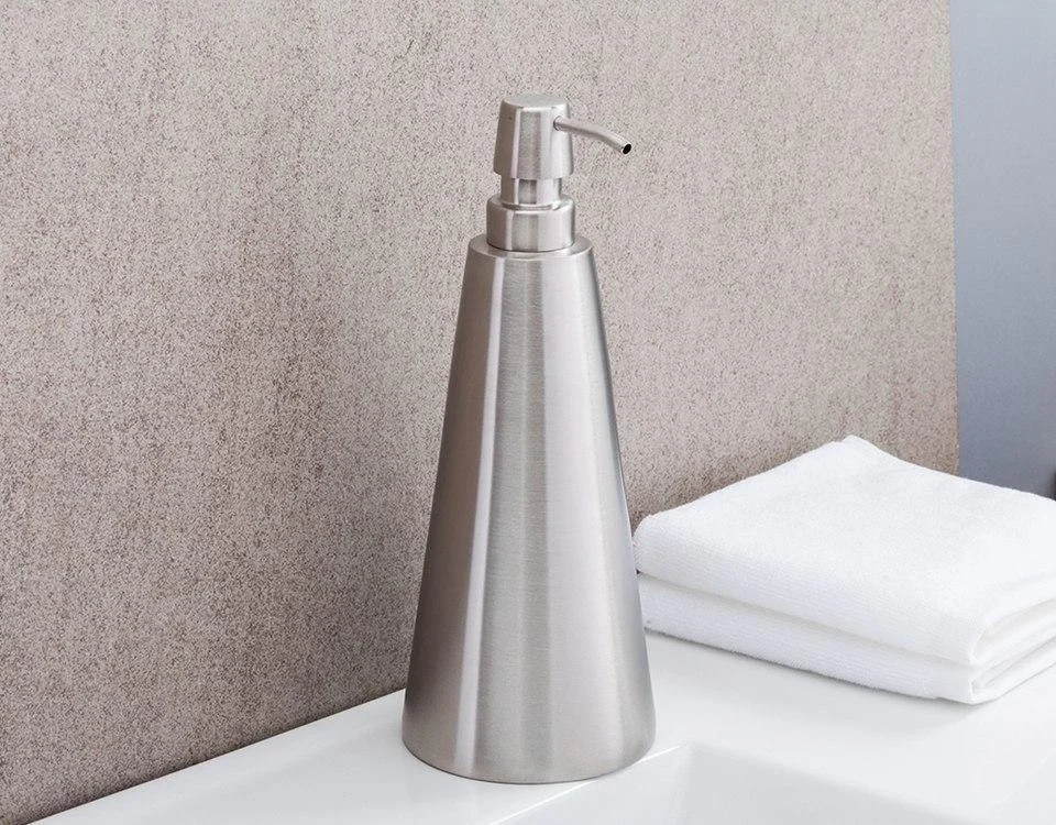 Cone Shaped Liquid Hand Soap Dispenser Bathroom Accessory -Bathlova