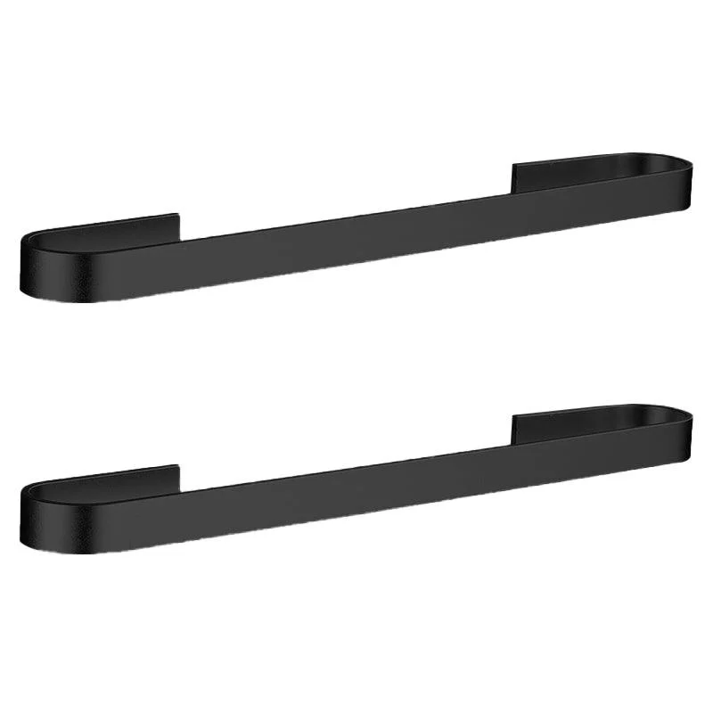 Contemporary 2-Piece Bathroom Accessory Set Aluminum Stainless Towel Bar -Bathlova