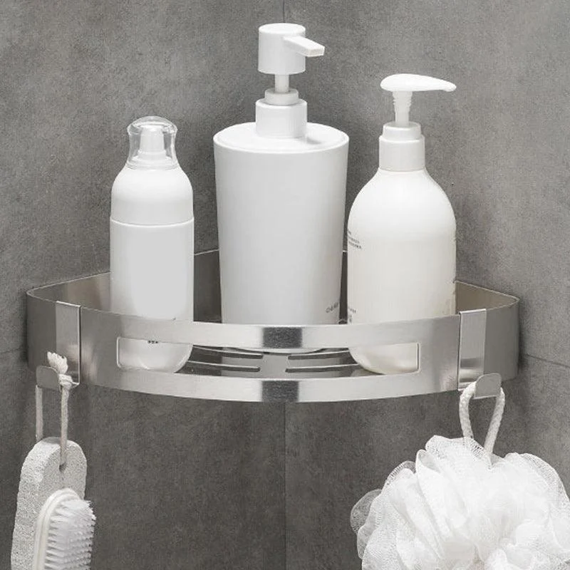 Contemporary 2/3-Piece Bathroom Accessory Set Geometric Bath Shelf in Stainless Steel -Bathlova