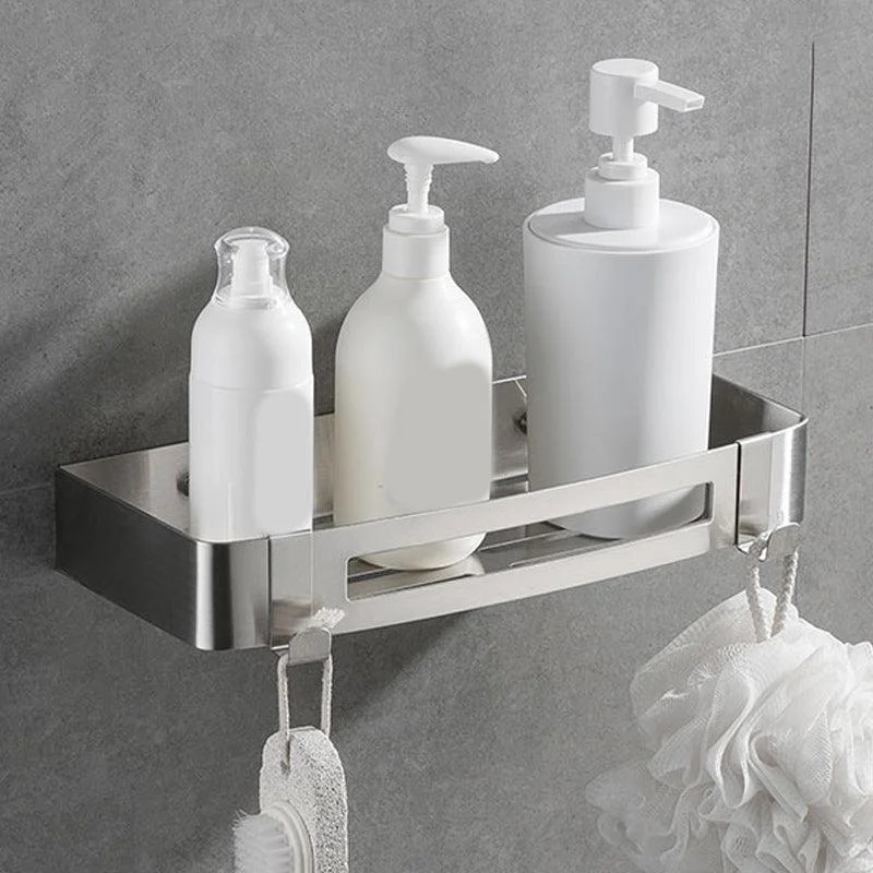 Contemporary 2/3-Piece Bathroom Accessory Set Geometric Bath Shelf in Stainless Steel -Bathlova