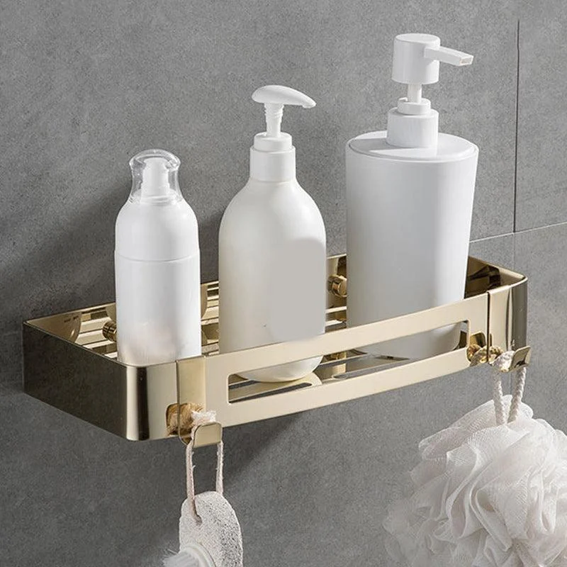 Contemporary 2/3-Piece Bathroom Accessory Set Geometric Bath Shelf in Stainless Steel -Bathlova