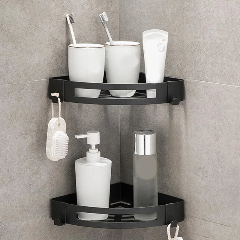 Contemporary 2/3-Piece Bathroom Accessory Set Geometric Bath Shelf in Stainless Steel -Bathlova