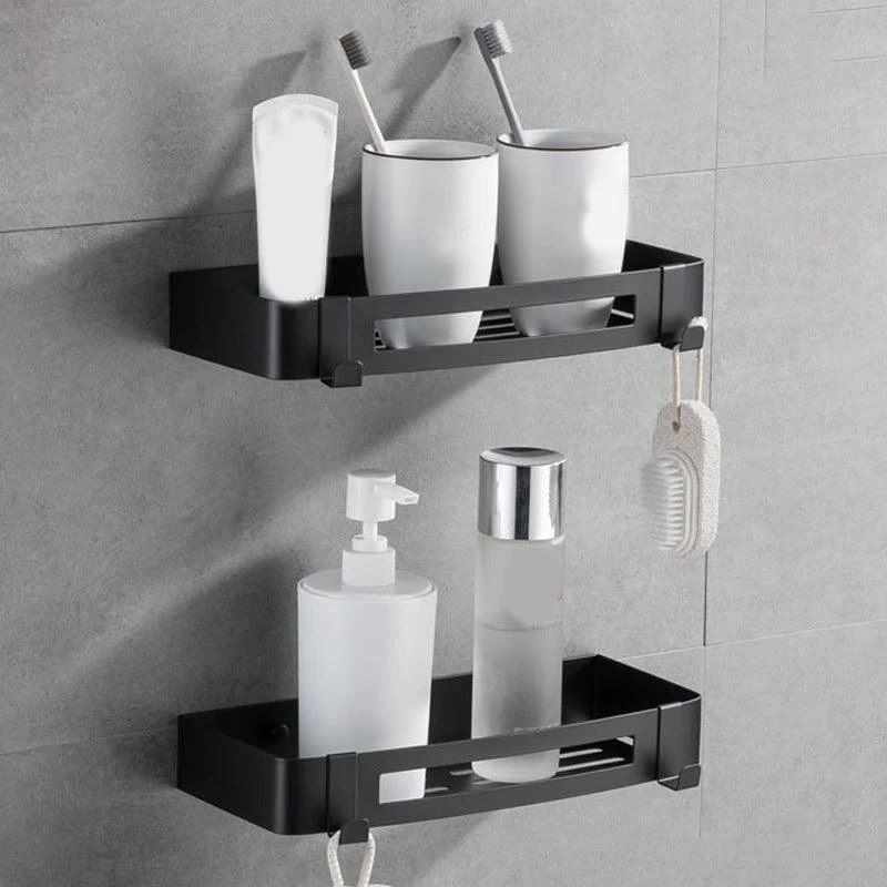 Contemporary 2/3-Piece Bathroom Accessory Set Geometric Bath Shelf in Stainless Steel -Bathlova