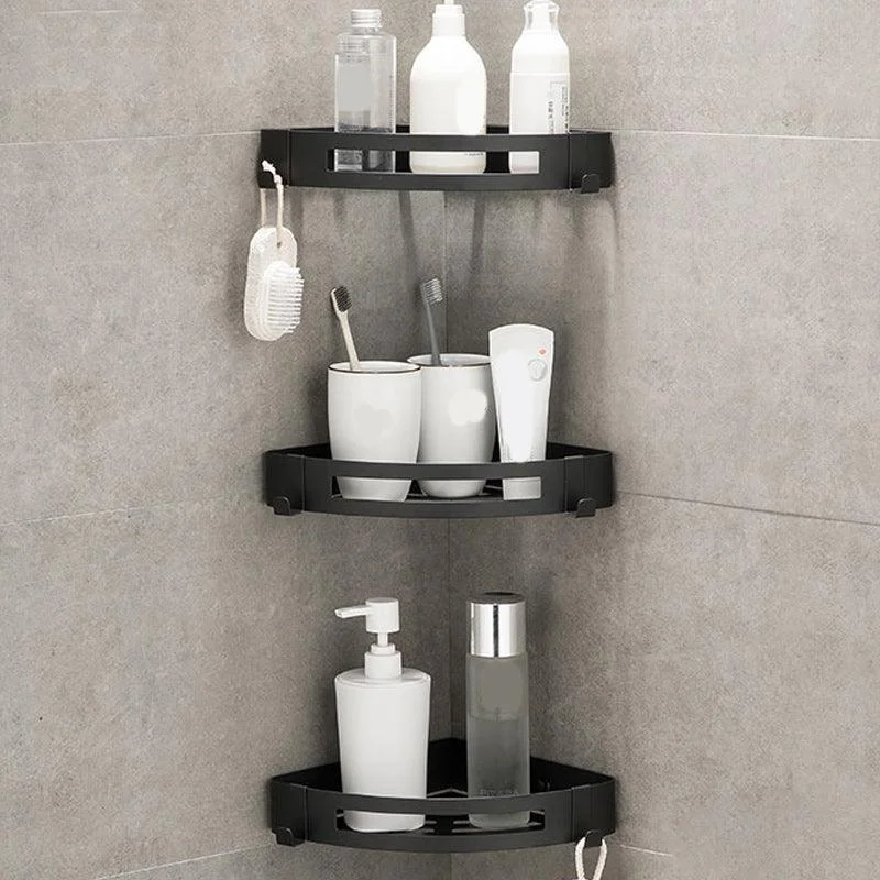 Contemporary 2/3-Piece Bathroom Accessory Set Geometric Bath Shelf in Stainless Steel -Bathlova