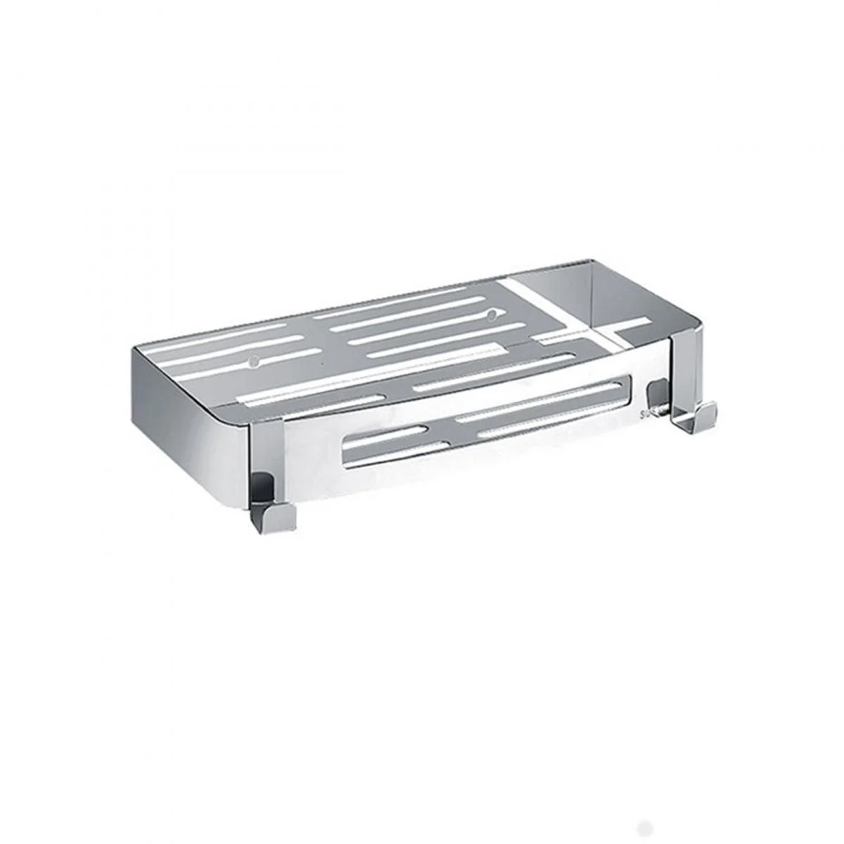 Contemporary 2/3-Piece Bathroom Accessory Set Geometric Bath Shelf in Stainless Steel -Bathlova