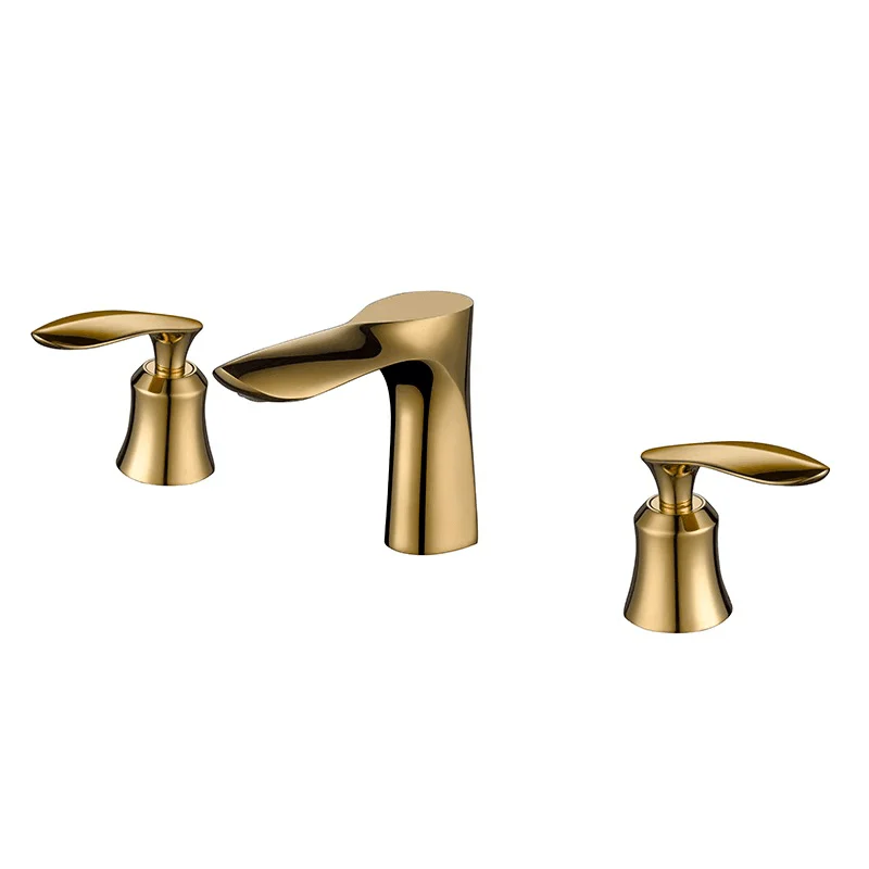 Contemporary 3-Hole Widespread Bathroom Sink Tap -Bathlova