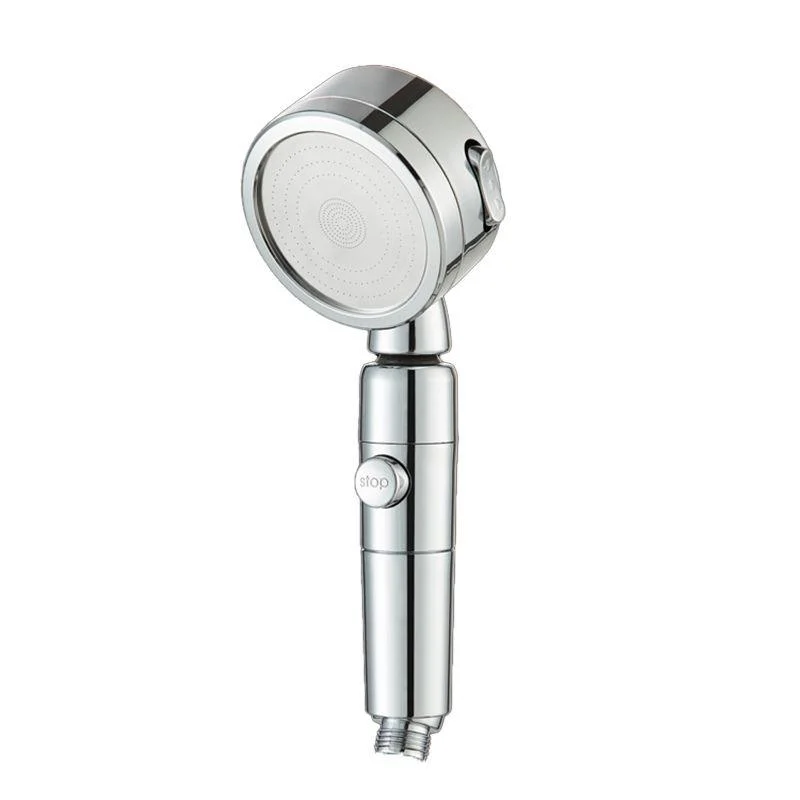 Contemporary 3 Sprays Showerhead Adjustable Spray Pattern Swivel Round Hand Shower -Bathlova