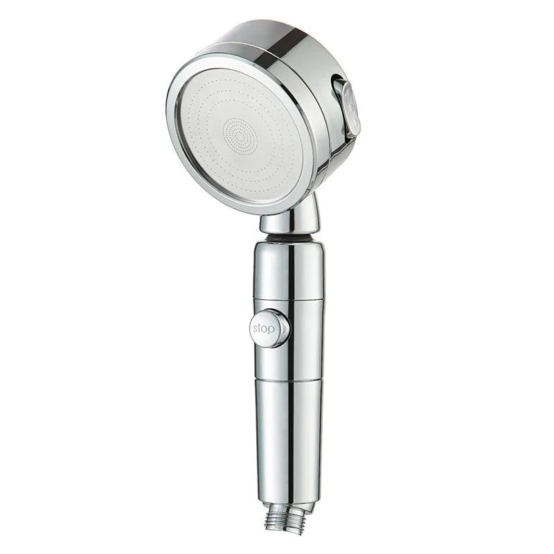 Contemporary 3 Sprays Showerhead Adjustable Spray Pattern Swivel Round Hand Shower -Bathlova