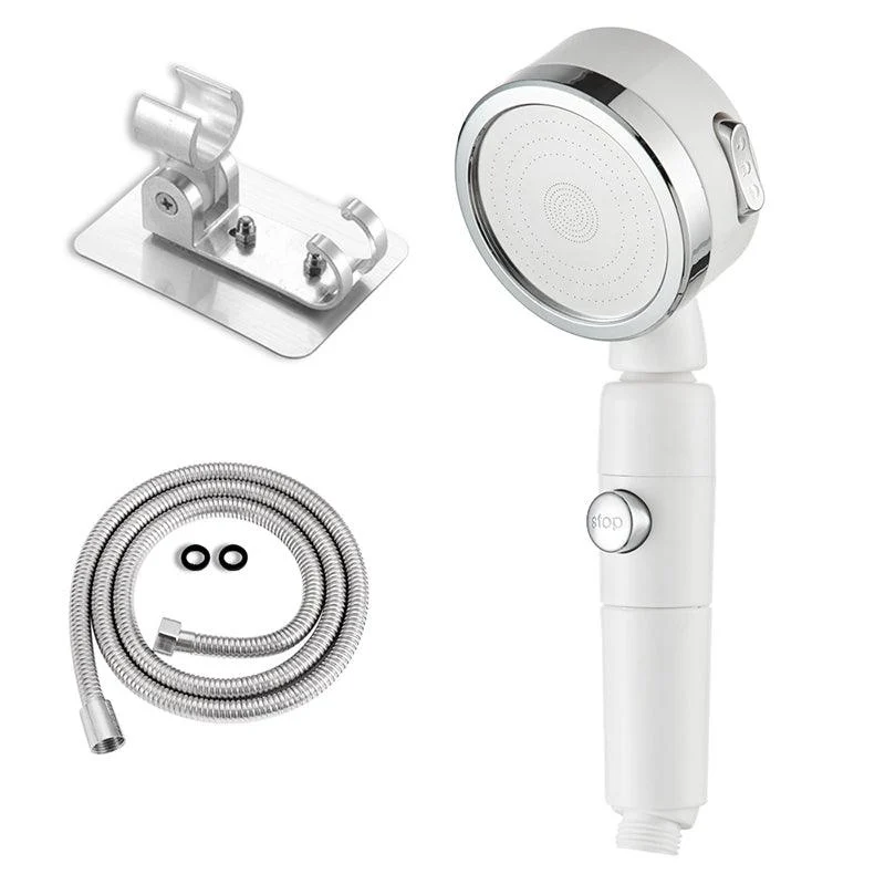 Contemporary 3 Sprays Showerhead Adjustable Spray Pattern Swivel Round Hand Shower -Bathlova