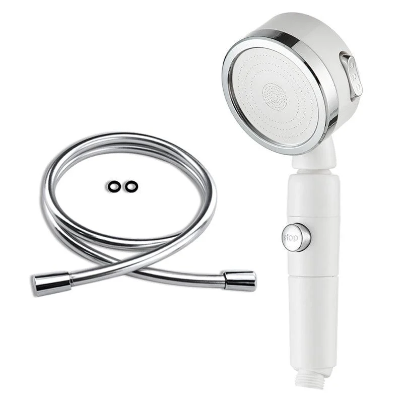 Contemporary 3 Sprays Showerhead Adjustable Spray Pattern Swivel Round Hand Shower -Bathlova