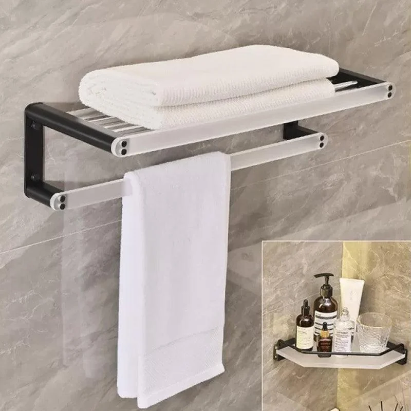 Contemporary Aluminum& Acrylic Bath Hardware Set Bathroom Accessory Kit -Bathlova