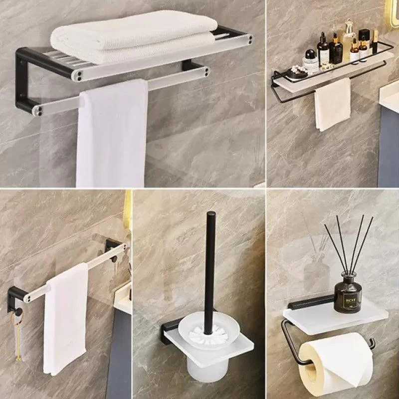 Contemporary Aluminum& Acrylic Bath Hardware Set Bathroom Accessory Kit -Bathlova