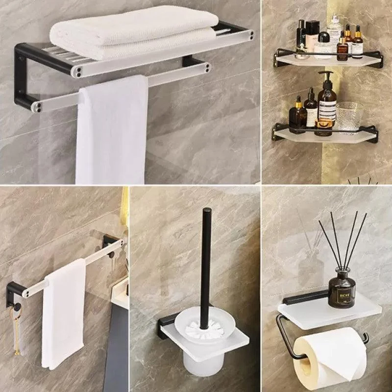 Contemporary Aluminum& Acrylic Bath Hardware Set Bathroom Accessory Kit -Bathlova