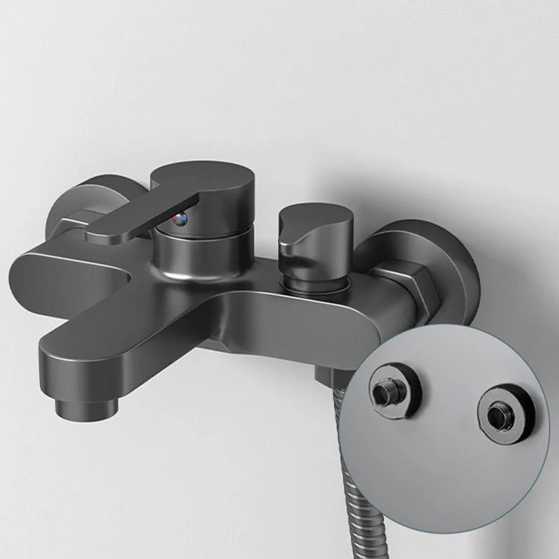 Contemporary Bath Filler Trim Wall Mounted Fixed Bathroom Tap -Bathlova