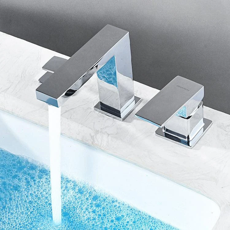 Contemporary Bath Tap Trim Deck Mounted Low Arc Bathroom Tap -Bathlova