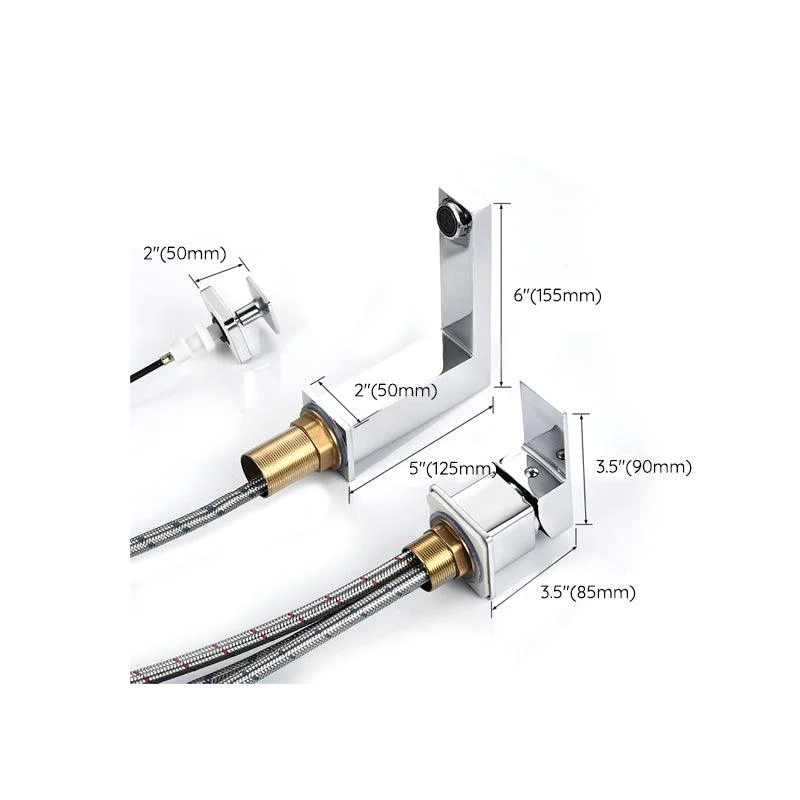 Contemporary Bath Tap Trim Deck Mounted Low Arc Bathroom Tap -Bathlova