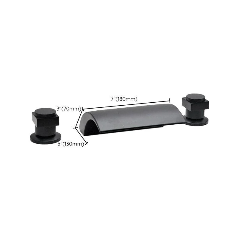 Contemporary Bath Tap Trim Metal Deck Mounted Bath Tap Trim -Bathlova