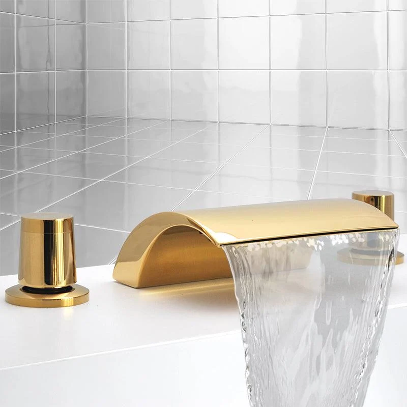 Contemporary Bath Tap Trim Metal Deck Mounted Bath Tap Trim -Bathlova